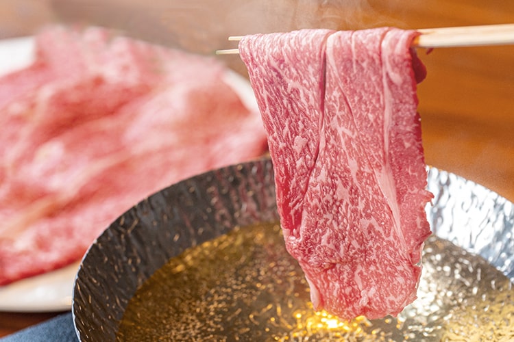 囲炉裏料理 牛しゃぶ