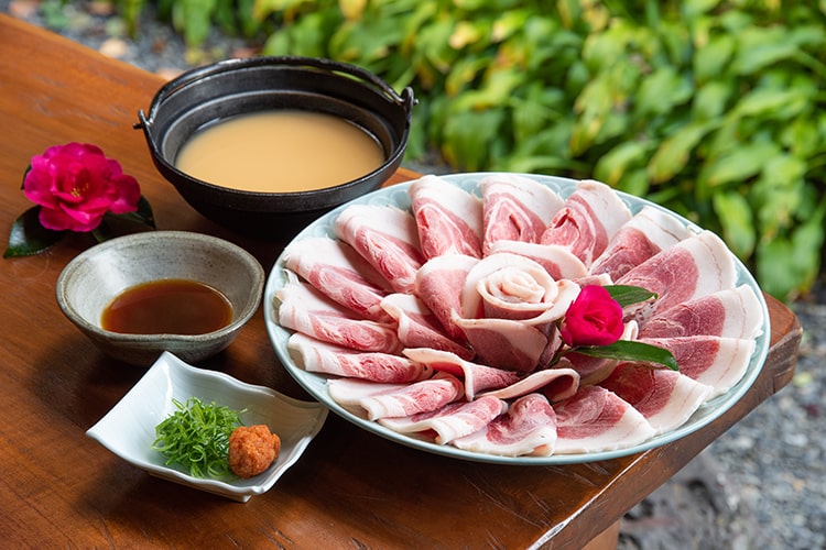 River Terrace喫茶 ぼたん鍋セット